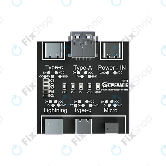 Mechanic DT3 - tester kablov (Lightning, USB-C, microUSB)