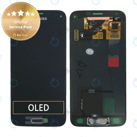 Samsung Galaxy S5 Mini G800F - LCD zaslon + steklo na dotik (Charcoal Black) - GH97-16147A Genuine Service Pack