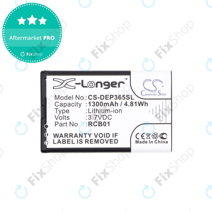 Baterija za Doro Primo 365, 1300mAh, Li-Ion, 3.7V, RCB01, HQ