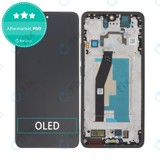 Xiaomi 14T 2406APNFAG - LCD zaslon + steklo na dotik + okvir (Titan Black) OLED