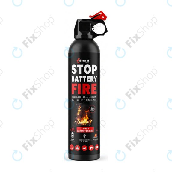 Bonpet Gasilni sprej za litijeve baterije, 500 ml, E-Bike & Scooter Edition
