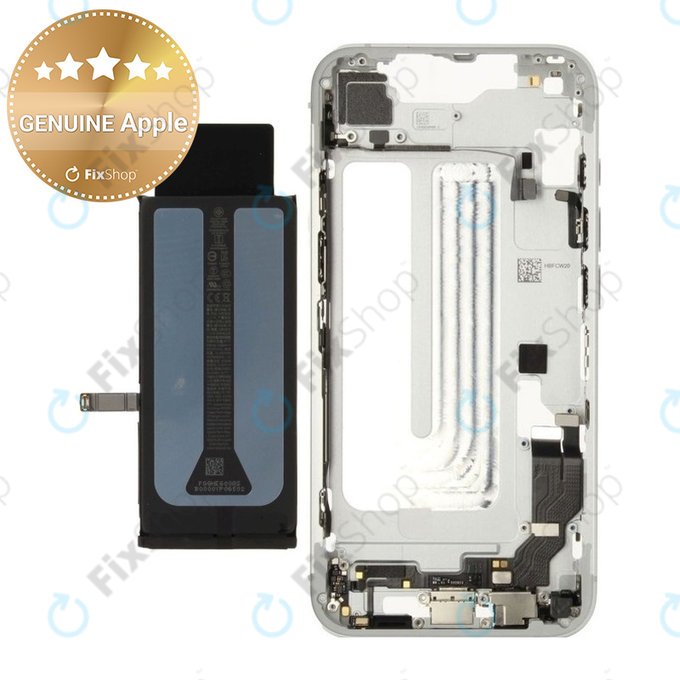 Srednji okvir z baterijo za iPhone 16e | White | ZD076-00698 | Genuine Apple