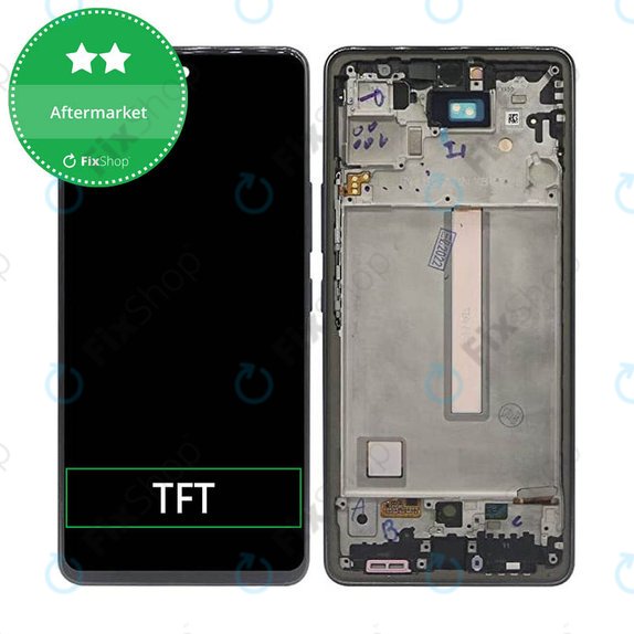 Samsung Galaxy A53 A536B - LCD zaslon + steklo na dotik + okvir (Awesome Black) TFT