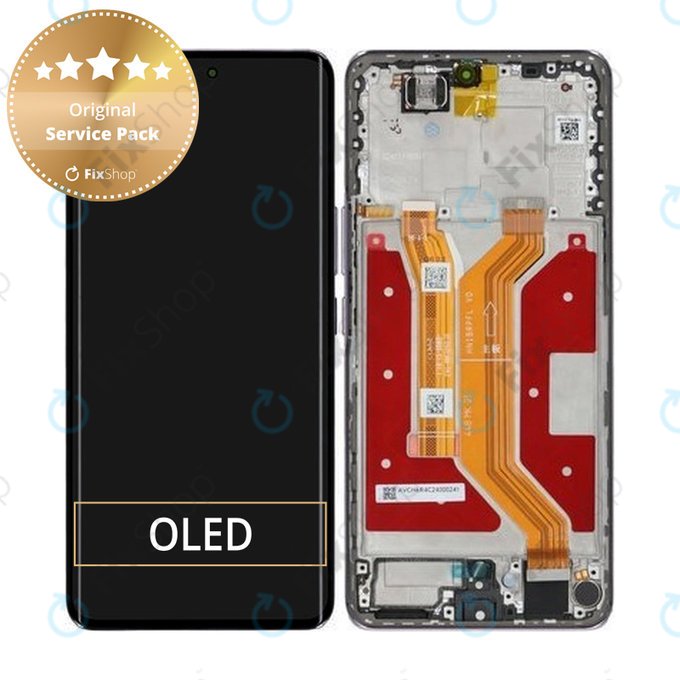 Honor Magic7 Lite - LCD zaslon + steklo na dotik + okvir (Titanium Purple) - 0235AMMP Genuine Service Pack