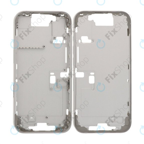 Apple iPhone 16 Pro - Srednji okvir + Gumbi za vklop + Glasnost (White Titanium)