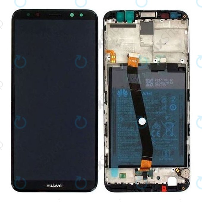 Huawei Mate 10 Lite RNE-L21 - LCD zaslon + steklo na dotik + okvir + baterija (Graphite Black) - 02351QCY, 02351PYX Genuine Service Pack