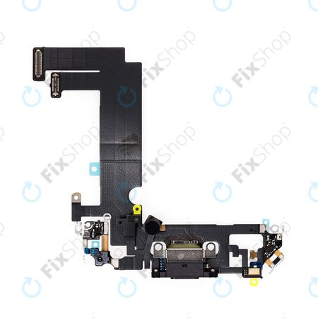 Apple iPhone 12 Mini - Konektor za polnjenje + Flex kabel (Black)