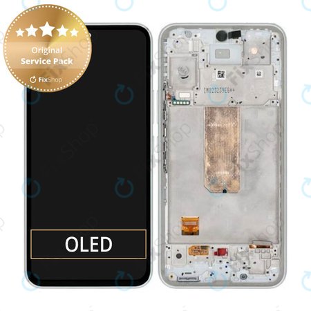 Samsung Galaxy A54 5G A546B - LCD zaslon + steklo na dotik + okvir (White) - GH82-31231B, GH82-31232B Genuine Service Pack