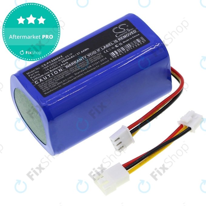 Proscenic 800T, 820T, 830T - Baterija INR18650-M25-4S1P Li-Ion 14.4V 2600mAh HQ