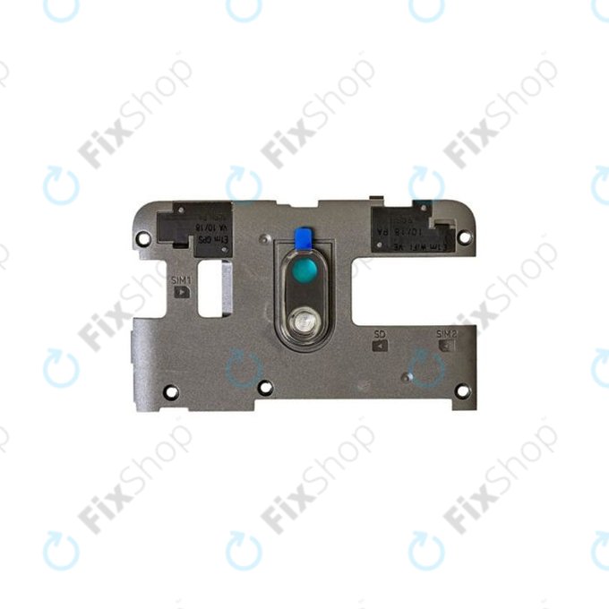 Nokia 2 Dual-Sim TA-1029 - Srednji okvir + antena (Black) - S0A044580A0 Genuine Service Pack