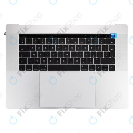 Apple MacBook Pro 15" A1707 (Late 2016 - Mid 2017) - Tipkovnica z zgornjim okvir + tipkovnica UK + mikrofon + trackpad + zvočniki (Silver)