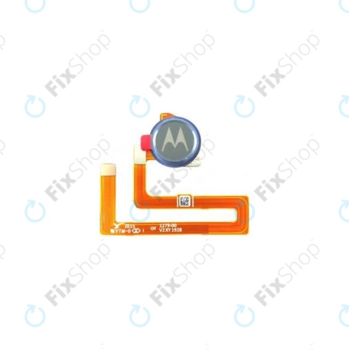 Motorola One Macro - Senzor prstnih odtisov + Flex Cable (Space Blue) - SC98C52725 Genuine Service Pack