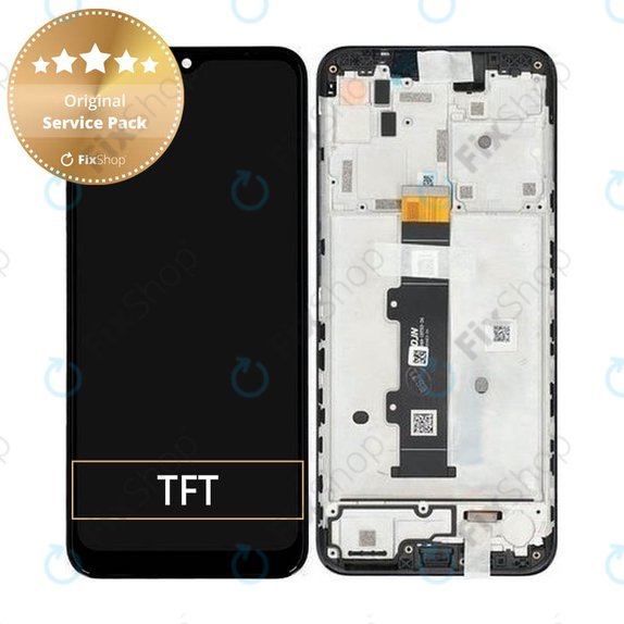 Motorola Moto G30 XT2129 - LCD zaslon + steklo na dotik + okvir (Phantom Black) - 5D68C18187 Genuine Service Pack