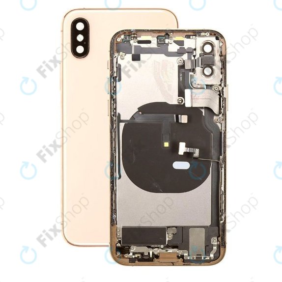 Apple iPhone XS - Zadnje ohišje z majhnimi deli (Gold)