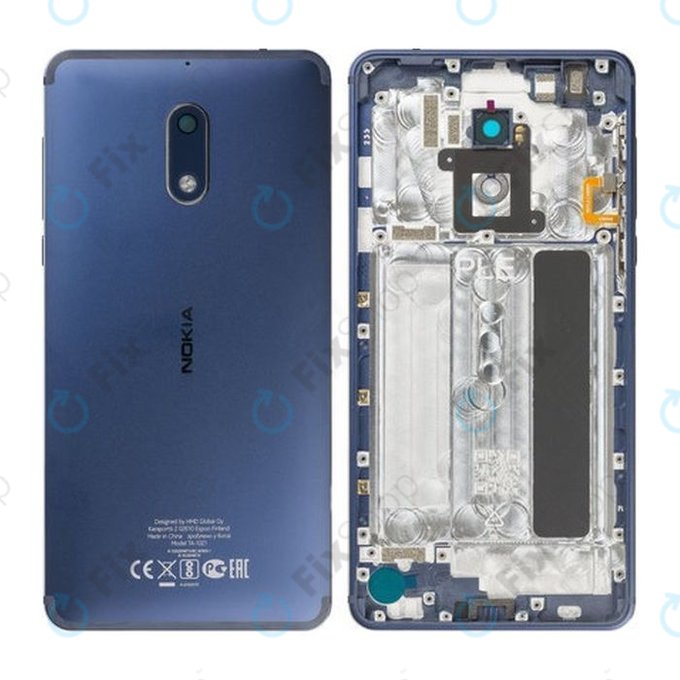 Nokia 6 - Pokrov baterije (Tempered Blue) - 20PLELW0016 Genuine Service Pack