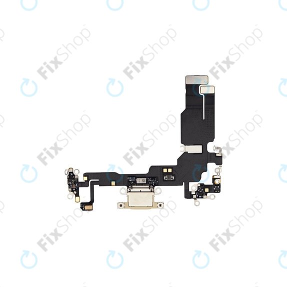 Apple iPhone 15 - Priključek za polnjenje + Flex kabel (Yellow)