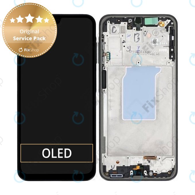 Samsung Galaxy A26 A266E - LCD zaslon + steklo na dotik + okvir (Black) - GH82-37049A Genuine Service Pack