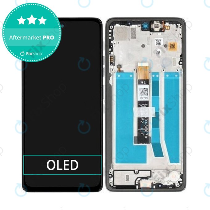 Motorola Moto G75 5G XT2437-2 - LCD zaslon + steklo na dotik + okvir (Black) TFT
