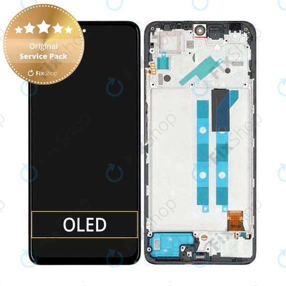 Xiaomi Redmi Note 11 Pro 4G, 5G - LCD zaslon + steklo na dotik + okvir (Graphite Grey) - 5600010K6S00, 5600010K6T00 Genuine Service Pack