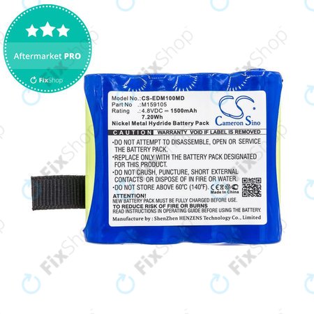 Baterija za Edan Cs-01, Edan H100, Edan H100b, Edan H100n, 1500mAh, Ni-MH, 4.8V, 4XNR49AA1500P, HQ