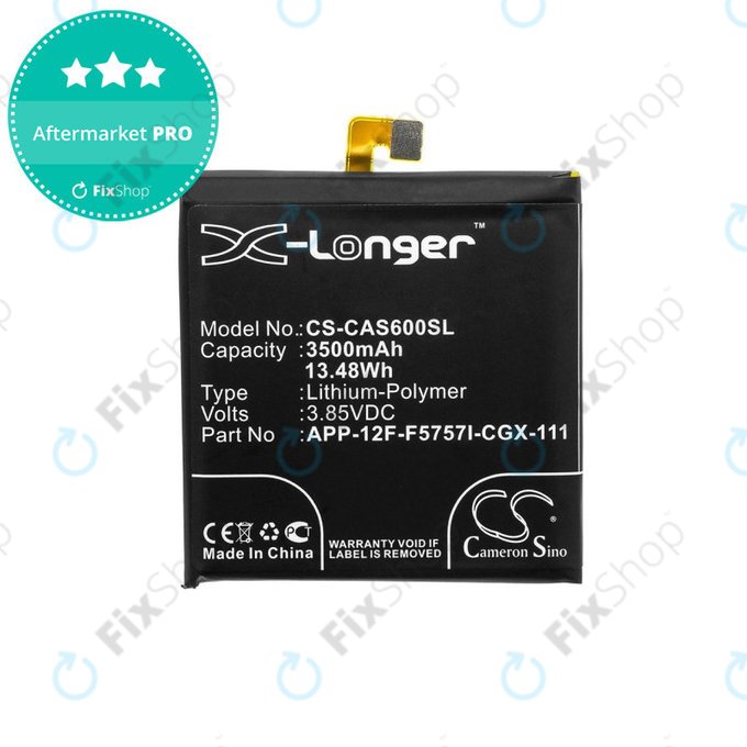 Baterija za Caterpillar CAT S60, 3500mAh, Li-Pol, 3.85 V, APP-12F-F5757I-CGX-111, HQ