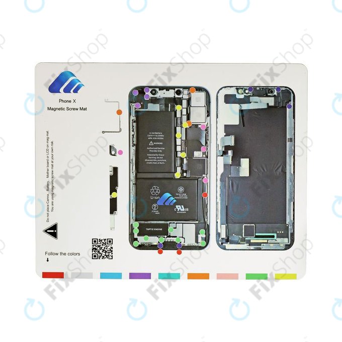 Magnetni organizator z vijaki s shemo (iPhone X)