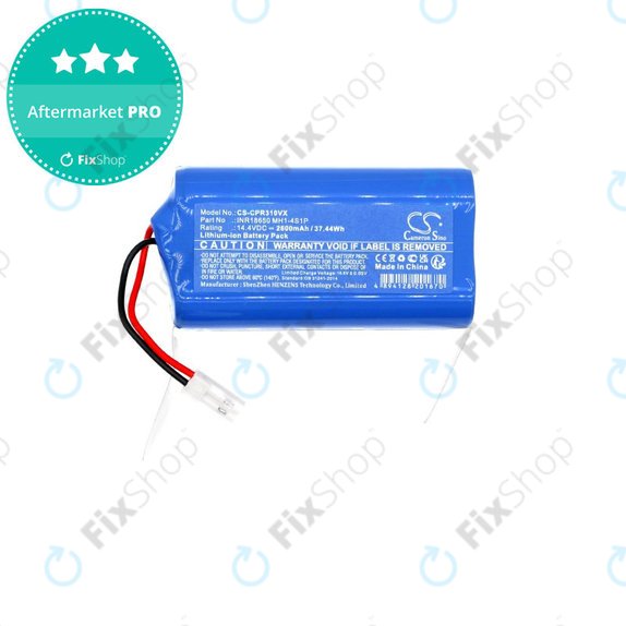 Baterija za Concept VR3110, VR3115, VR3000, 2600mAh, Li-Ion, 14.4V, INR18650 MH1-4S1P, HQ