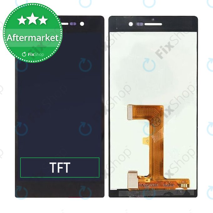 Huawei Ascend P7 - LCD zaslon + steklo na dotik (Black) TFT