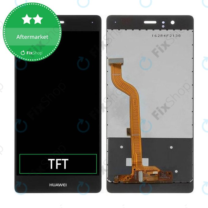 Huawei P9 - LCD zaslon + steklo na dotik (Black) TFT