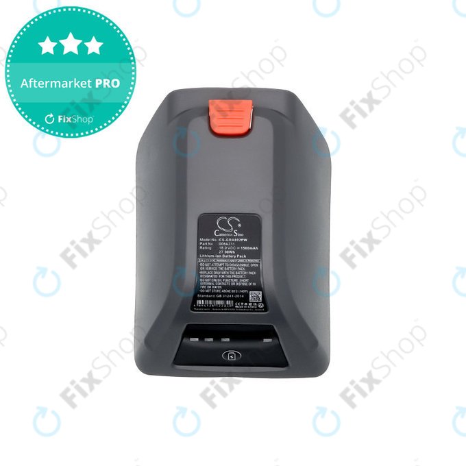 Baterija za Gardena Comfort Wand-Schlauchbox 35, 8025-20, 1500mAh, Li-Ion, 18V, 008A231, HQ