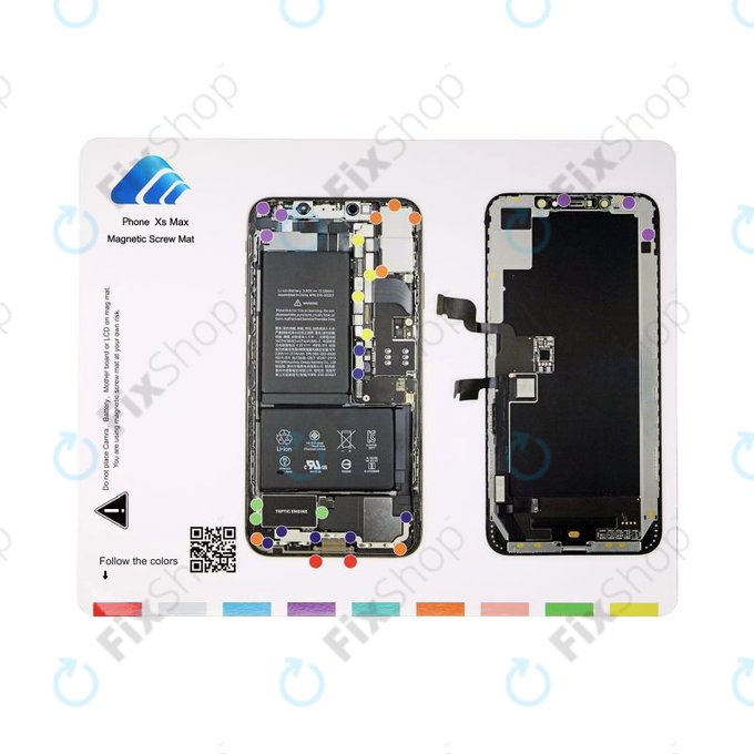 Magnetni organizator z vijaki s shemo (iPhone XS Max)