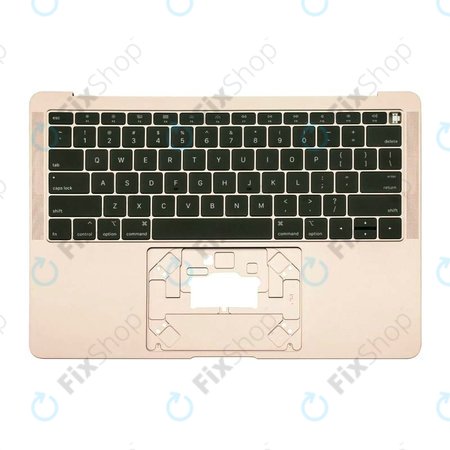 Apple MacBook Air 13" A1932 (2018 - 2019) - Zgornji okvir tipkovnice + tipkovnica US (Gold)