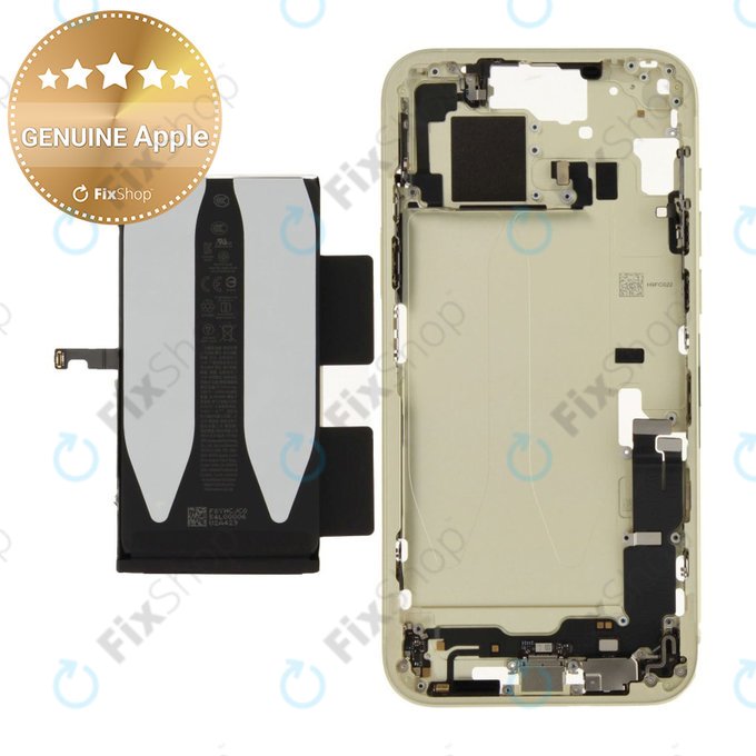 Srednji okvir z baterijo za iPhone 15 Plus | Yellow | ZD076-00676 | Genuine Apple