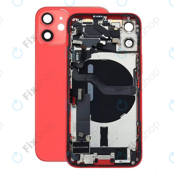 Apple iPhone 12 Mini - Zadnje ohišje z majhnimi deli (Red)