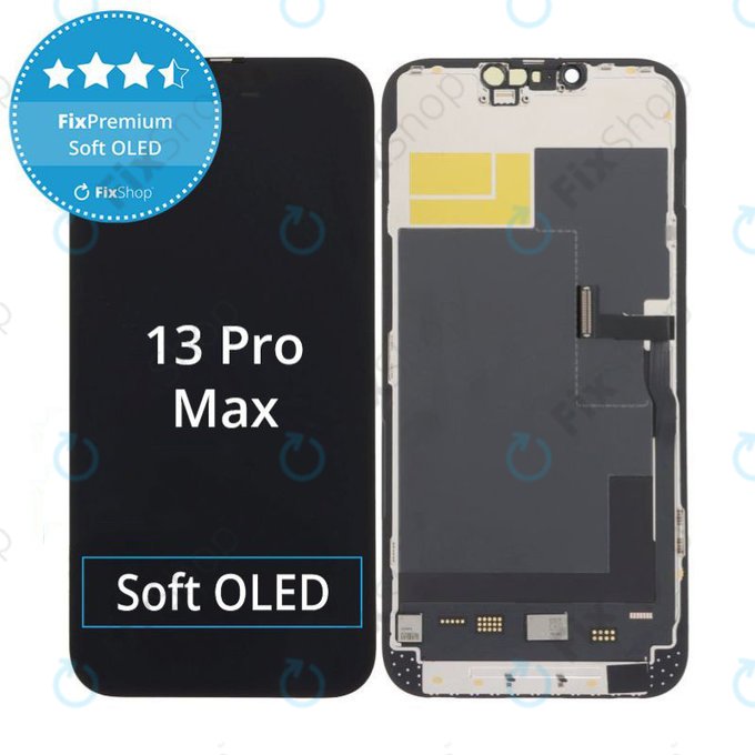 Zaslon Soft OLED za iPhone 13 Pro Max - Zaslon na dotik + Okvir, DIAGNOSTIC