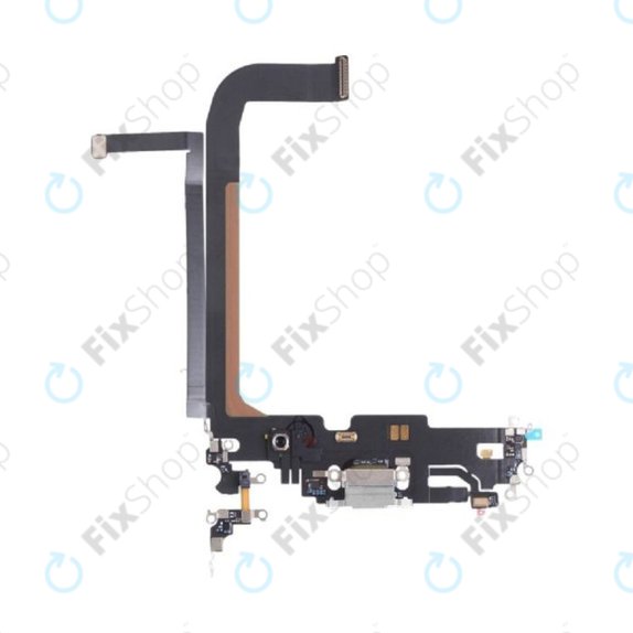 Apple iPhone 13 Pro Max - Konektor za polnjenje + Flex kabel (Silver)