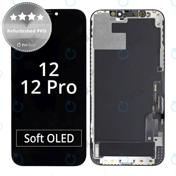 Apple iPhone 12, 12 Pro - LCD zaslon + steklo na dotik + okvir Refurbished PRO