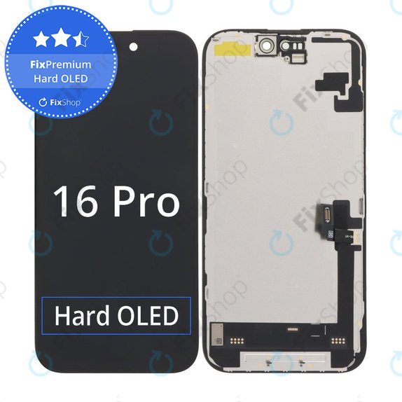 Apple iPhone 16 - LCD zaslon + steklo na dotik + okvir Hard OLED FixPremium