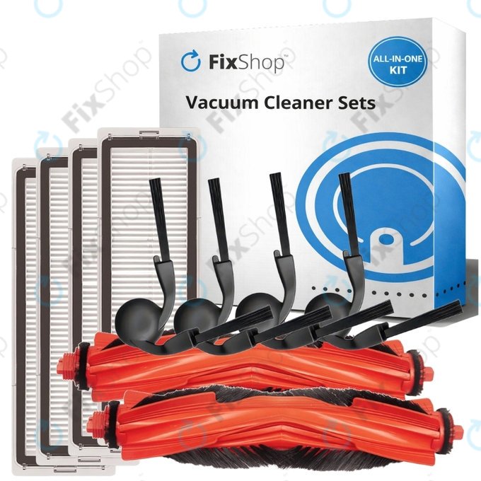 Komplet nadomestnih delov za Xiaomi Robot Vacuum S40 (2x Glavna krtača, 4x Filter, 4x Stranska krtača)
