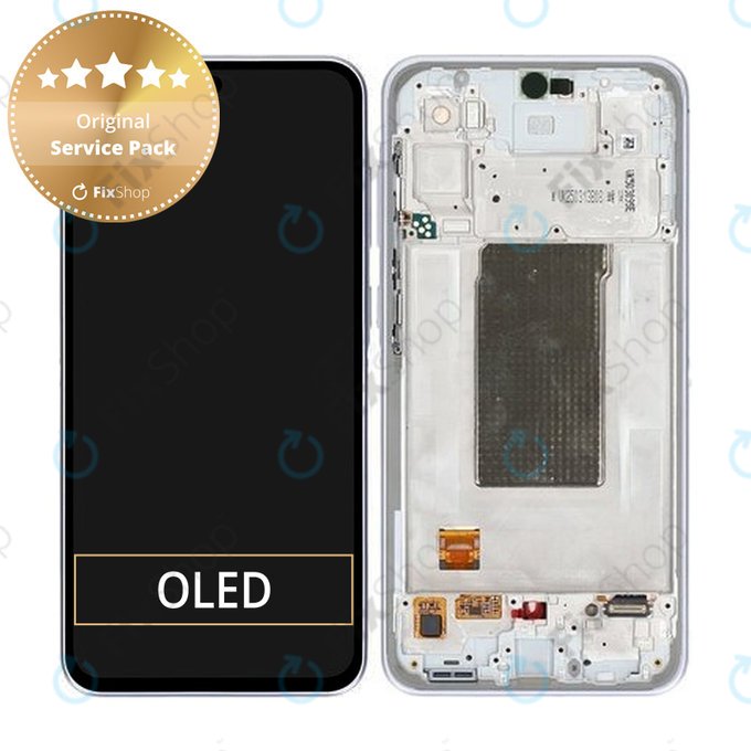 Samsung Galaxy A36 A366E - LCD zaslon + steklo na dotik + okvir (Awesome Lavender) - GH82-36841D Genuine Service Pack