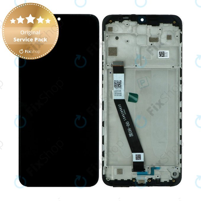 Xiaomi Redmi 9 - Zaslon + Zaslon na Dotik + Okvir (Black) - 5600050J1900 Genuine Service Pack
