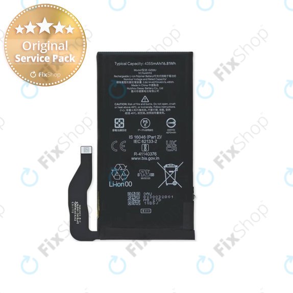 Google Pixel 7 GVU6C GQML3 - Baterija GZE8U 4355mAh - G949-00338-01 Genuine Service Pack