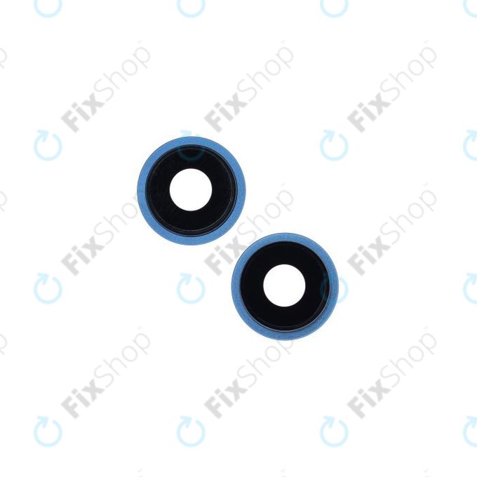 Apple iPhone 13, 13 Mini - Steklo zadnje kamere z okvirjem (Blue) - 2 kosa