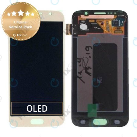 Samsung Galaxy S6 G920F - LCD zaslon + steklo na dotik (Gold Platinum) - GH97-17260C Genuine Service Pack