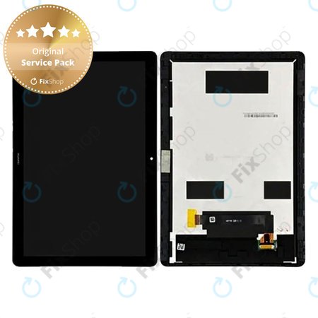 Huawei MediaPad T5 10.1 - LCD zaslon + steklo na dotik + okvir (Black) - 02352DPC, 02352DPT Genuine Service Pack