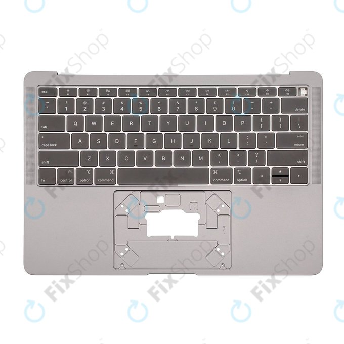 Apple MacBook Air 13" A1932 (2018 - 2019) - Zgornji okvir tipkovnice + tipkovnica US (Space Gray)