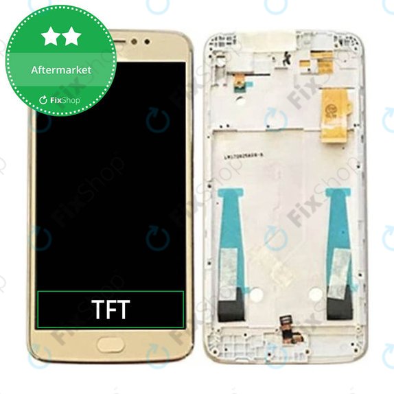 Motorola Moto E4 Plus XT1771 - LCD zaslon + steklo na dotik + okvir (Gold) TFT