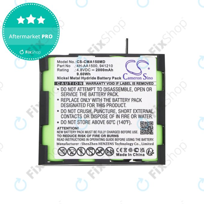 Baterija za Compex MI-Fitness, 2000mAh, Ni-MH, 4.8V, 941213, HQ