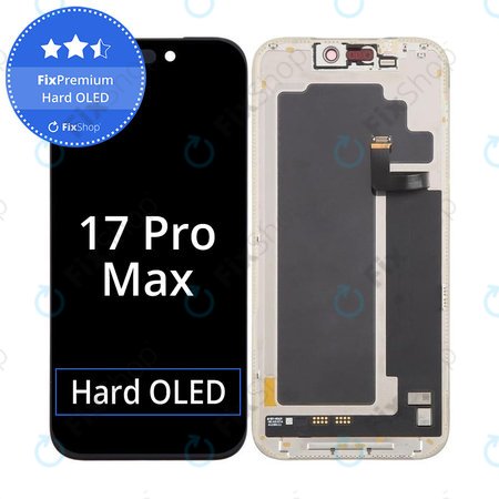 Apple iPhone 17 Pro Max - LCD zaslon + steklo na dotik + okvir Hard OLED FixPremium