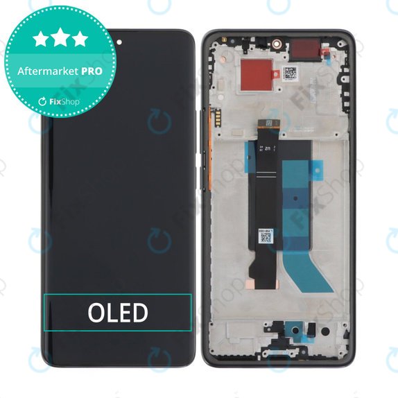 Xiaomi Redmi Note 14 Pro 5G 24090RA29G - LCD zaslon + steklo na dotik + okvir (Midnight Black) OLED